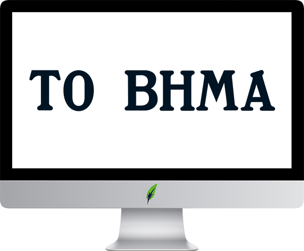 Afbeelding computerscherm met logo To Vima in kleur op transparante achtergrond - 600 * 496 pixels
